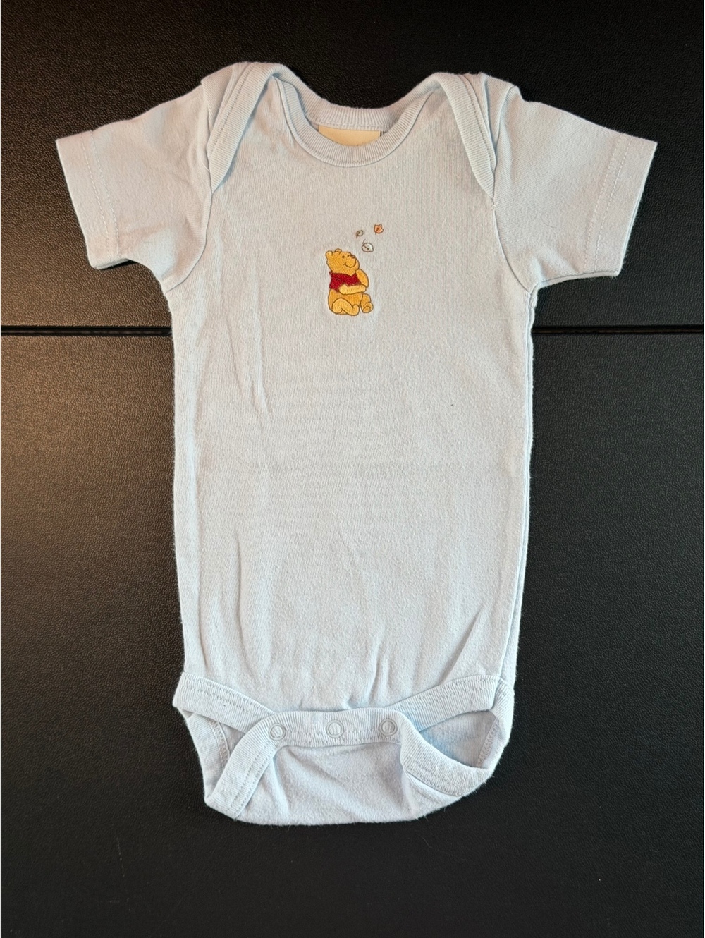 Vintage Disney Sincerely Pooh Bodysuit 3-6M Winnie Pooh Embroidered Y2K Korea